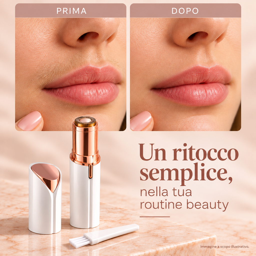 Depilatore Viso e Corpo di Precisione – Rasoio Elettrico Compatto